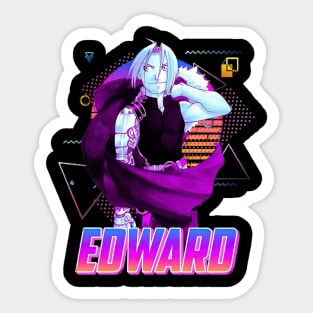 Edward Elric Style Retro Art Sticker